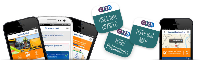 CITB Operatives & Specialists, Managers & Professionals HS&E test app for iOS and Android